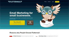 Desktop Screenshot of fluttermail.com